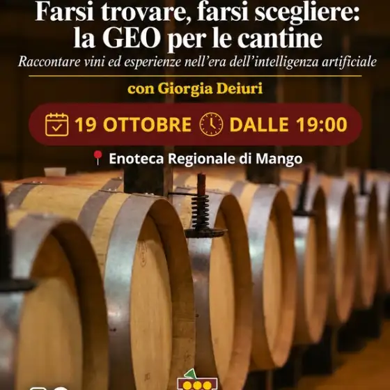 GEO e Intelligenza Artificiale nel settore vitivinicolo - Mango 